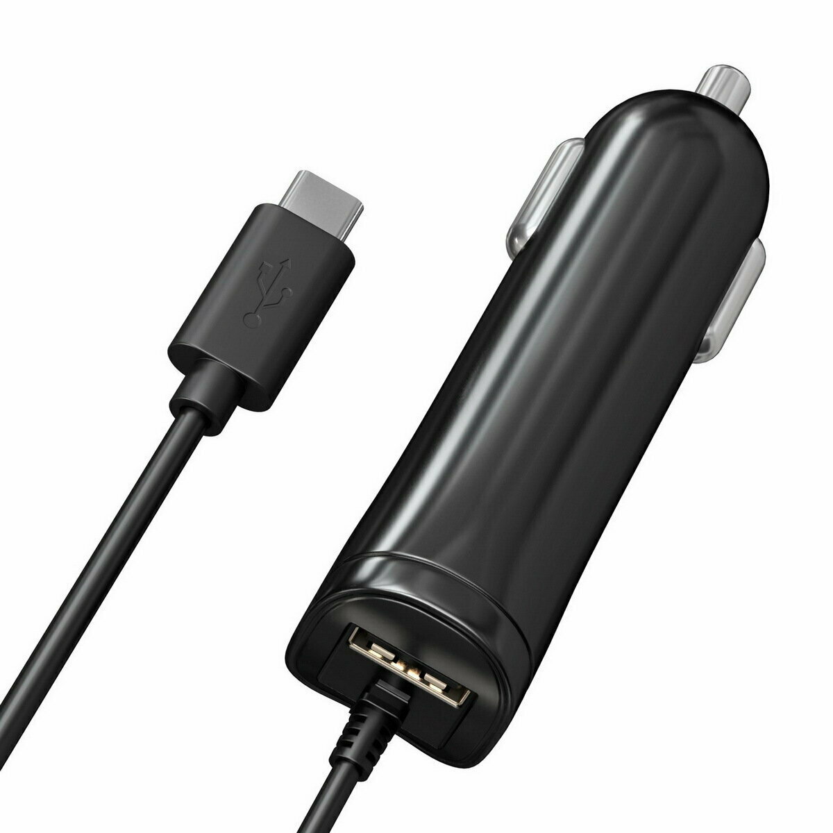 Автомобильное зарядное устройство WIIIX , USB, microUSB, 2A, черный - фото №4