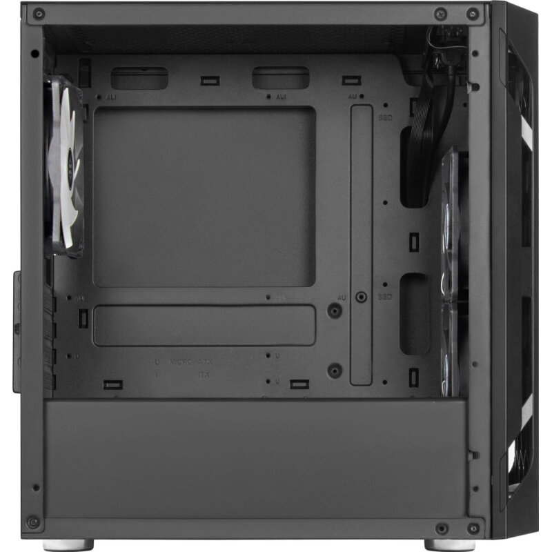 Корпус mATX SilverStone SST-FAH1MB-PRO черный, без БП, боковая панель из закаленного стекла, USB 3.0, 2*USB 2.0, audio - фото №10