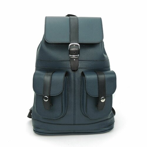 фото Рюкзак торба kalinovskaya, фактура зернистая, синий