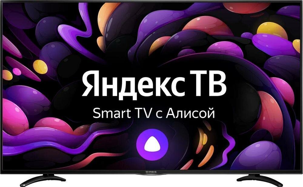 Телевизор Irbis 50", чёрный, 3840x2160, 16:9, Tuner (DVB-T2/DVB-S2/DVB-C/PAL/SECAM), Android 9.0 Pie, Yandex, 1,5GB/8GB, Wi-Fi, Input (A - фото №3