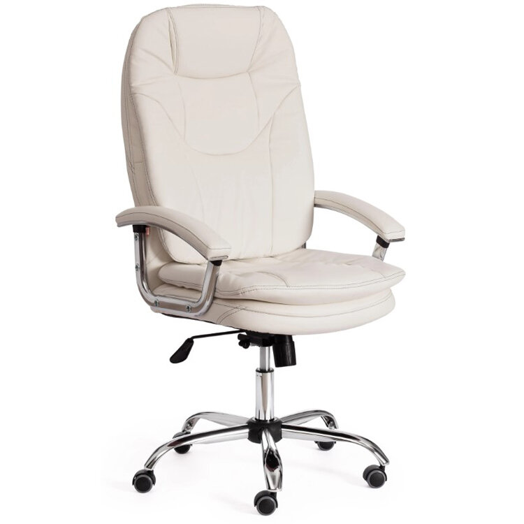 Кресло компьютерное TetChair SOFTY LUX 36-01, кожзаменитель, white