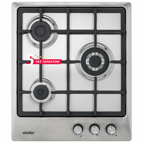 Газовая варочная панель Simfer H45V35M501 серебристый 1080000₽