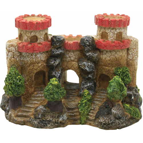 Декорация для аквариума грот Homefish Замок 14,5 х 9,3 х 9,5 см (1 шт)