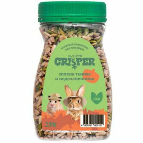 MR.Crisper Лакомство для грызунов: Семена подсолнечника и тыквы, 230 г 0.23 кг