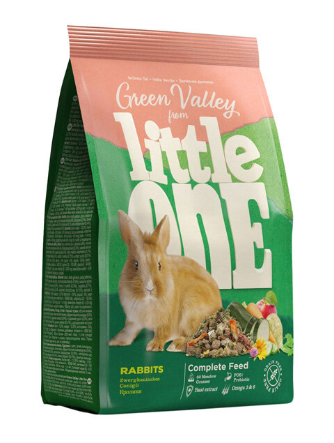 LITTLE ONE зеленая долина корм для кроликов из разнотравья (750 гр х 2 шт)