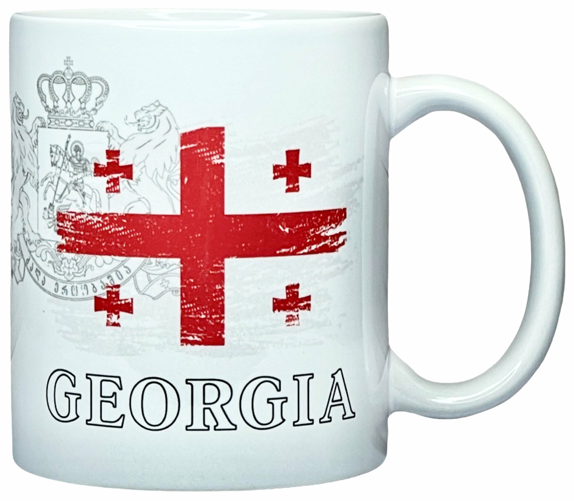 фото Кружка сувенирная "Флаг Грузии", 330 мл