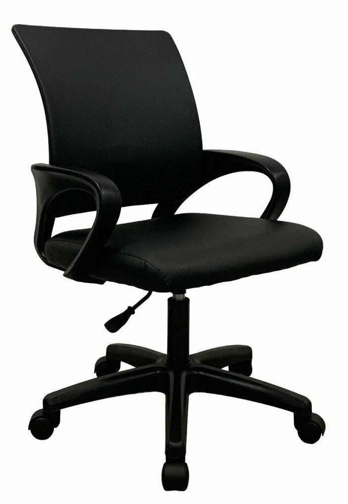 Кресло компьютерное офисное Tron A2 экокожа черная Standard