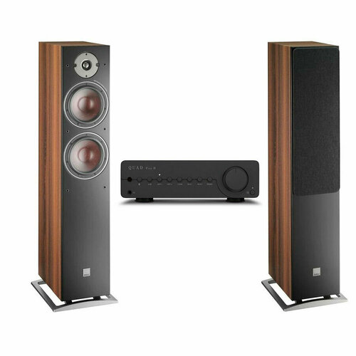 Комплект Акустическая система DALI Oberon 7 Dark Walnut с интегральным усилителем Quad Vena II Black 23878000₽