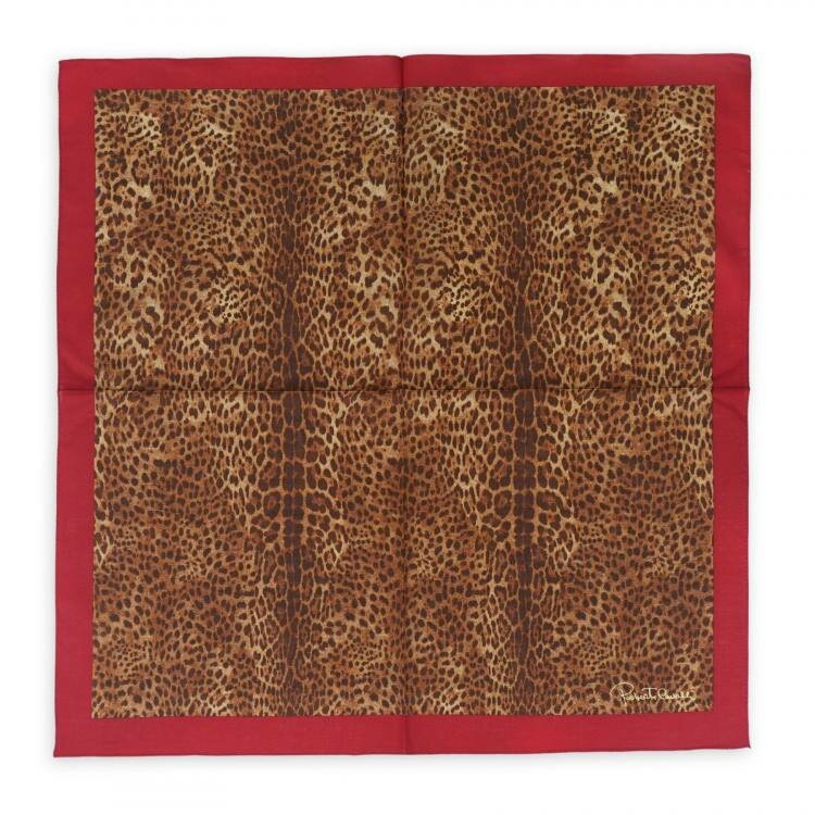 фото Платок с леопардовым узором Roberto Cavalli 15704