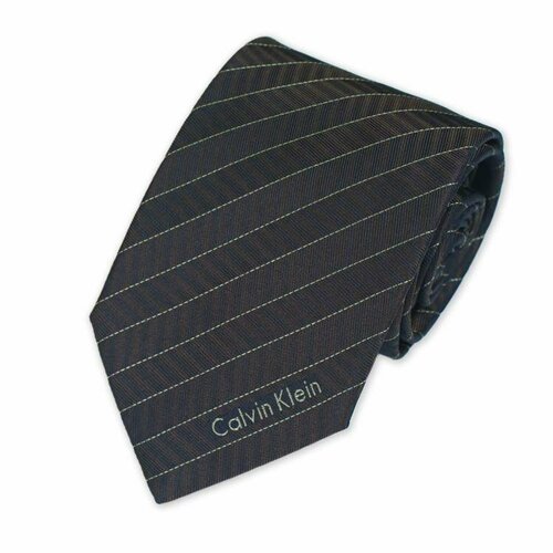 Галстук CALVIN KLEIN, коричневый темный мужской галстук calvin klein 2108