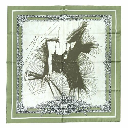 фото Платок gf ferre,90х90 см, белый, зеленый