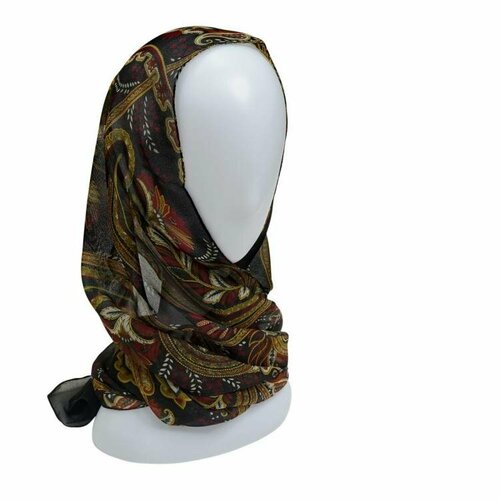 Шарф Roby Foulards,160х40 см, черный шарф 160х40 см one size черный