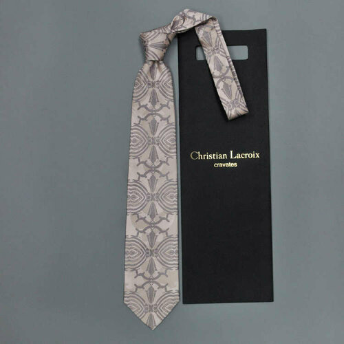 Галстук Christian Lacroix, розовый галстук натуральный шелк черный