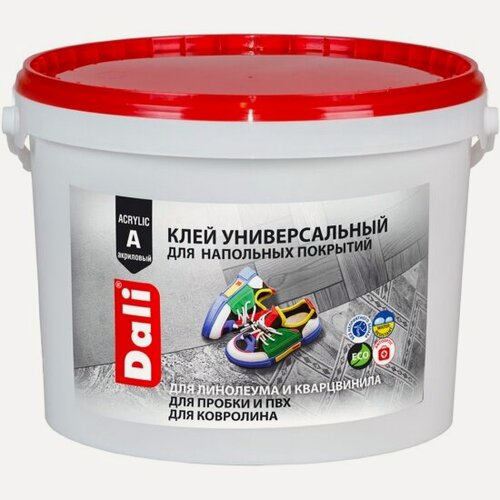 Изображение товара Клей для напольных покрытий Dali , универсальный, акриловый, 14 кг