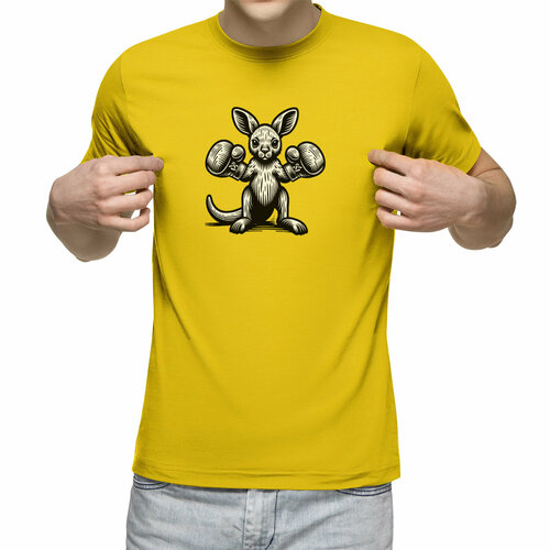 фото Футболка us basic, размер xl, желтый