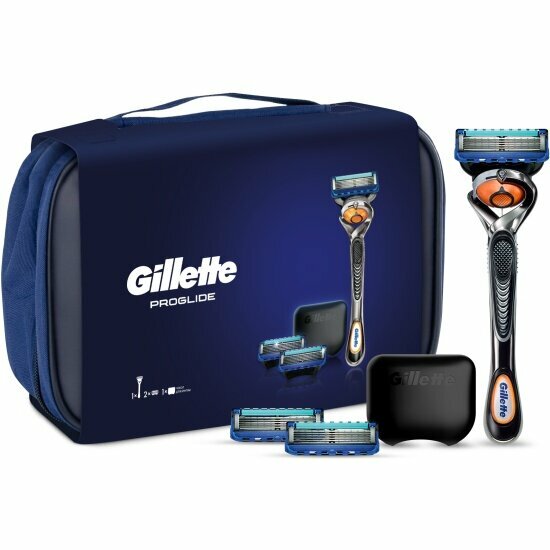 Подарочный набор Gillette Proglide, с чехлом для бритвы, в премиальной косметичке