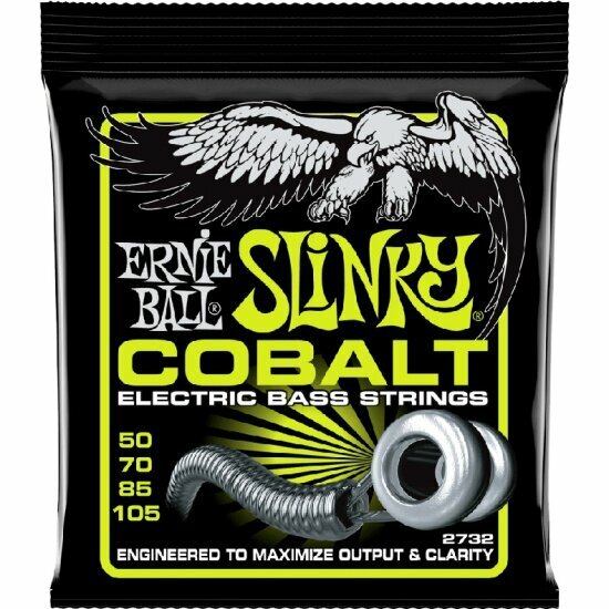 Струны Ernie Ball Cobalt Bass Regular Slinky, для бас-гитары