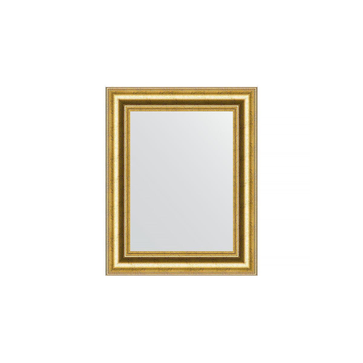 Зеркало настенное EVOFORM в багетной раме состаренное золото, 42х52 см, для гостиной, прихожей, кабинета, спальни и ванной комнаты, BY 1353