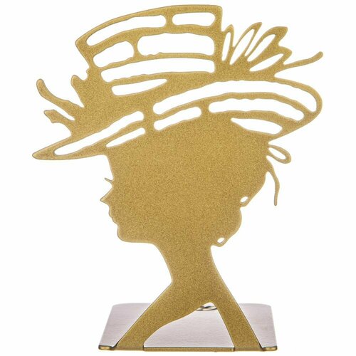 Ограничитель для кни Дама в шляпе Подставка для книг 950₽