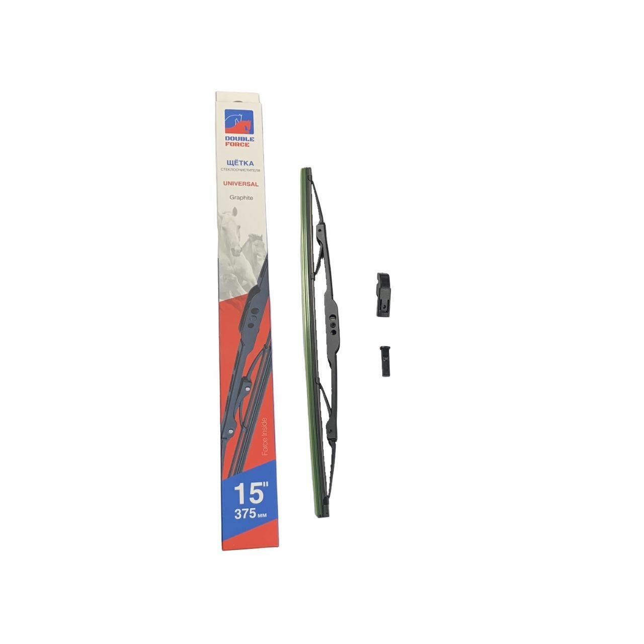 Щетка каркасная, всесезонная DOUBLE FORCE (375мм) 1шт