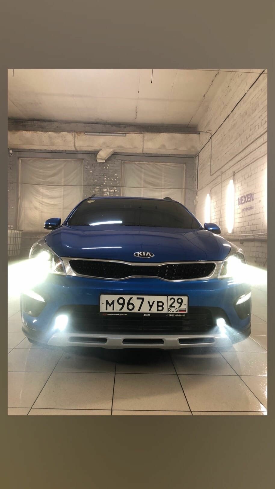 Светодиодные Bi-led модули KIA RIO в рефлектор вместо H4 (комплект) линзы в фары