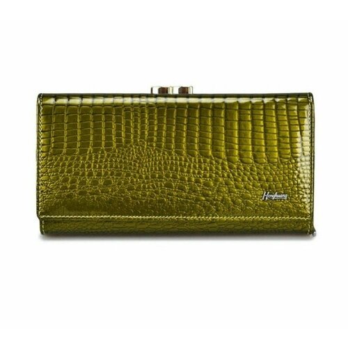 фото Кошелек best for man, фактура лаковая, зеленый