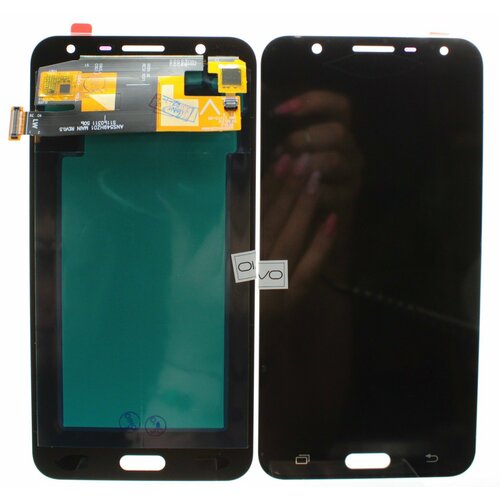 Дисплей для Samsung Galaxy J7 Neo (J701) Черный OLED стекло модуля для samsung j701 galaxy j7 neo черный aa