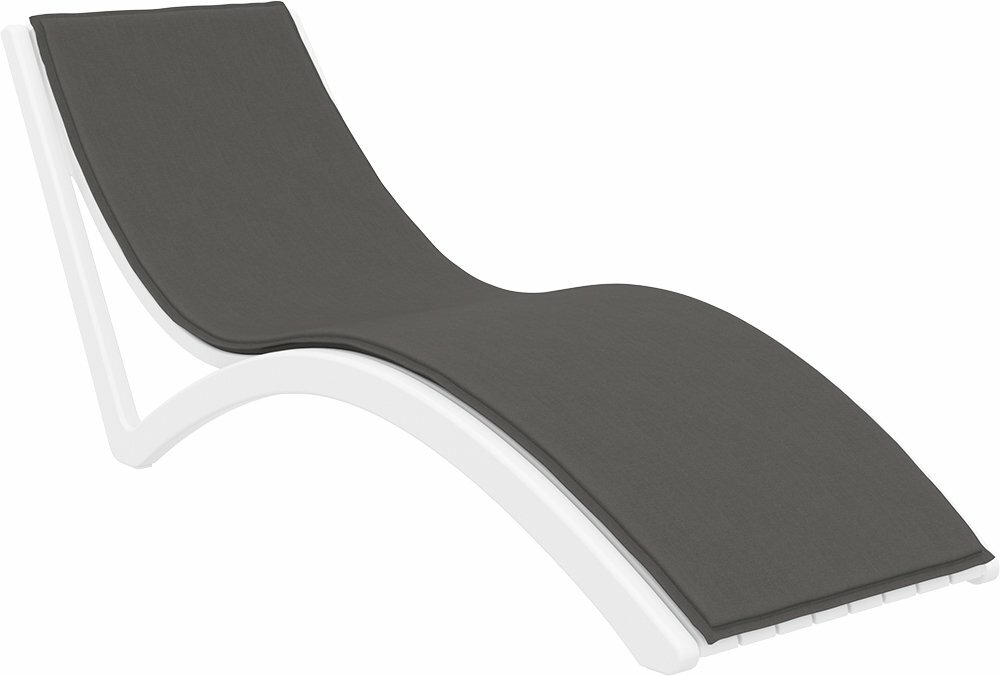 Изображение Матрас для шезлонга Siesta Slim Темно-Серый Размеры: Высота 30мм Глубина 620мм Ширина 2040мм