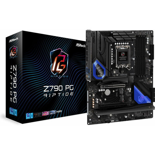 ASROCK Материнская плата Asrock Z790 PG RIPTIDE Soc-1700 Intel Z790 4xDDR5 ATX AC`97 8ch(7.1) 2.5Gg RAID+HDMI+DP Z790 PG RIPTIDE