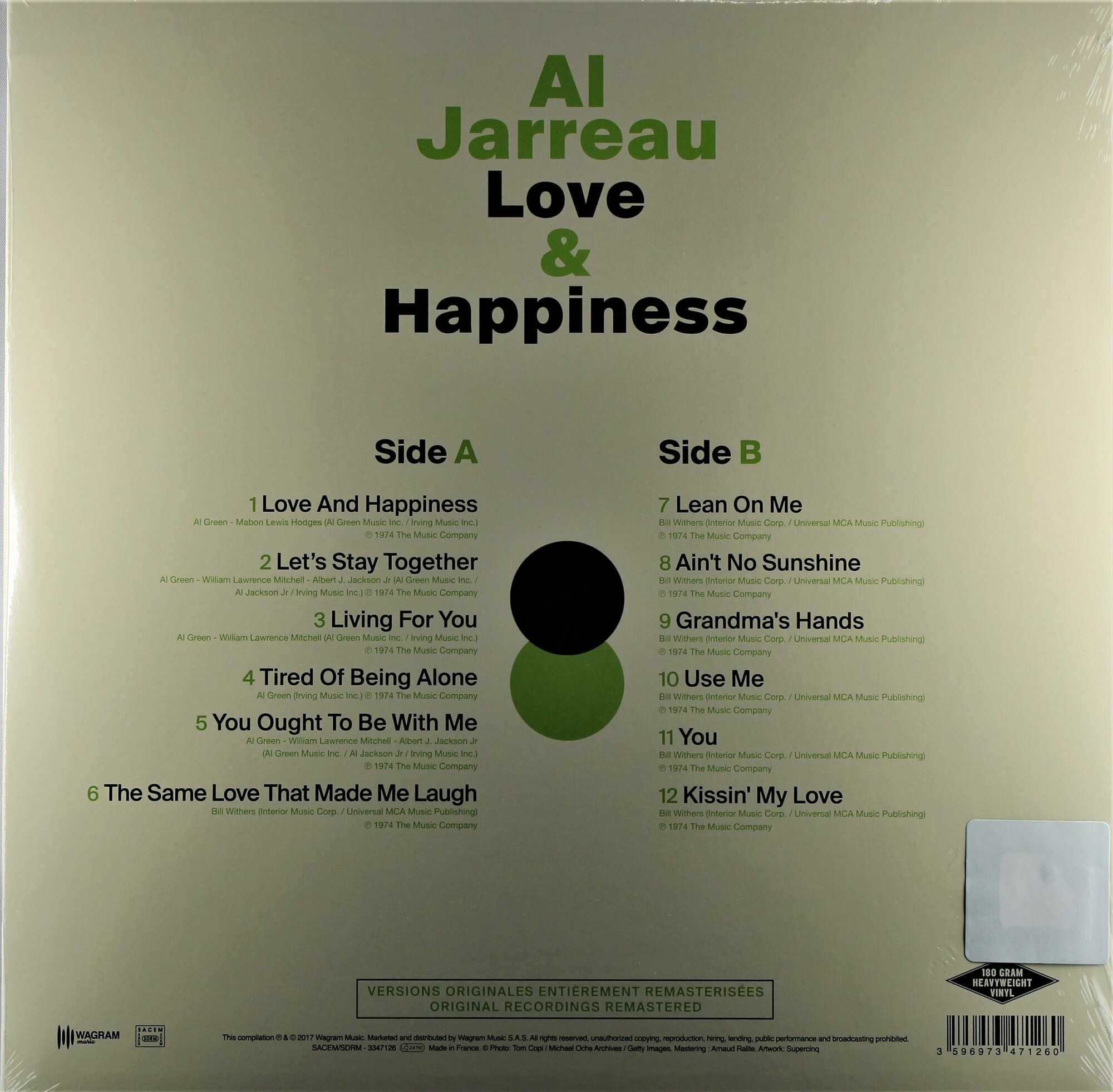 Виниловая пластинка Jarreau, Al, Love & Happiness (3596973471260) IAO - фото №2