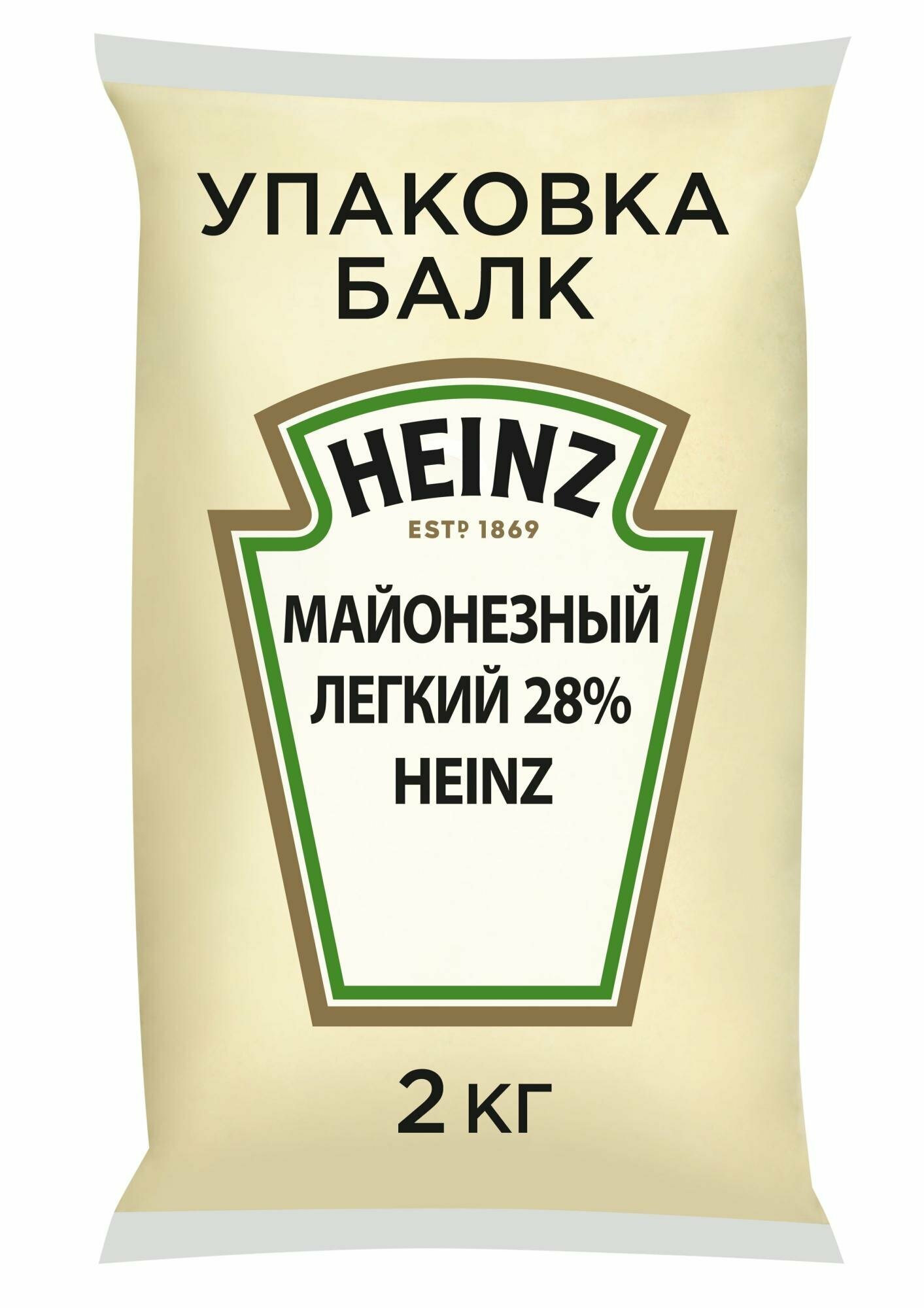 Соус Хайнц (Heinz) майонезный легкий 28% 2кг