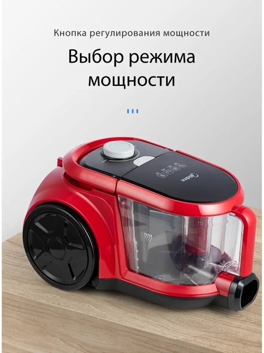 Пылесос Midea VCS41S160, красный