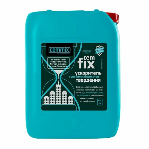 Ускоритель набора прочности CEMMIX СemFix, 1 л ускоритель набора прочности cemmix camfix 5 л