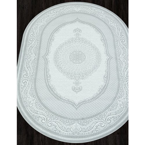 Ковер SIROCCO - Овал Серый, Классический, Ковер на пол, в гостиную, спальню, в ассортименте, Турция, Бельгия, Турция (160 см. на 229 см.)