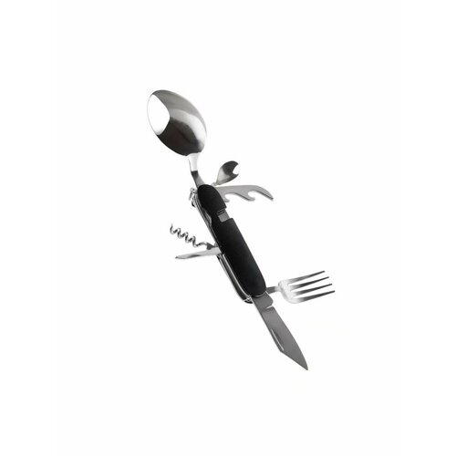 нож складной походный туристический spyder темляк Ложка + вилка + нож + открывашка
