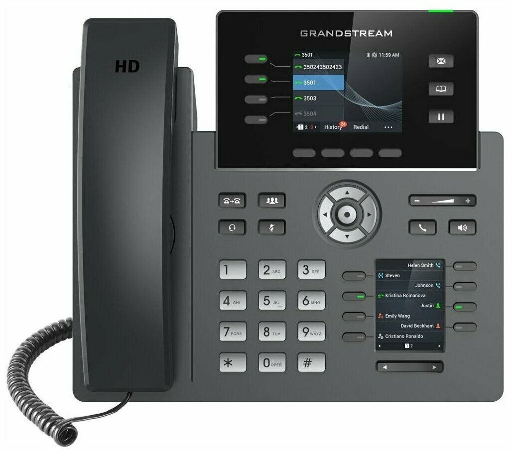 Телефон IP Grandstream GRP-2614 черный