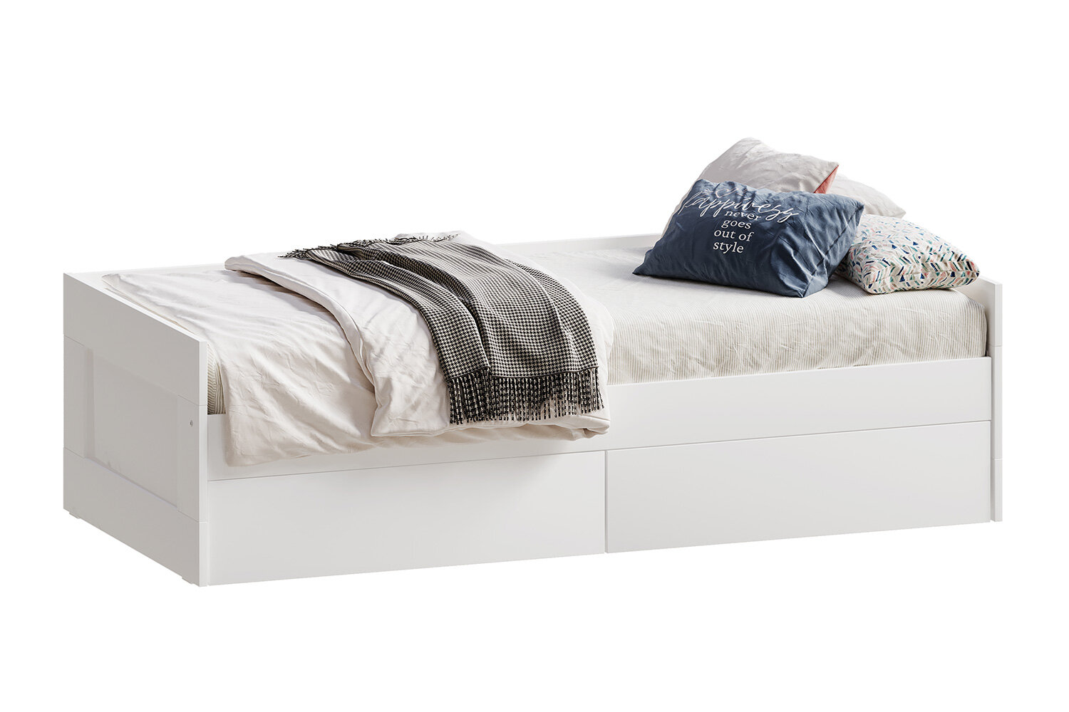 Кровать раздвижная с ящиками Hoff Сириус, 204,4х57,5х96, цвет белый