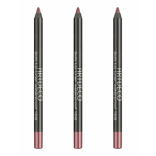 ARTDECO Водостойкий карандаш для губ Soft Lip Liner Waterproof тон 158, 1,2 г, 3 шт