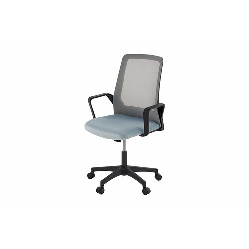 Кресло рабочее Agnes 63х92х56 цвет голубой светло-серый чёрный 5999₽