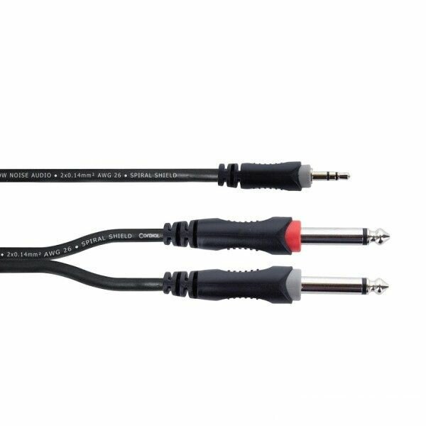 Cordial EY 1 WPP кабель Y-адаптер джек стерео 3.5мм - 2 джека моно, 1 метр