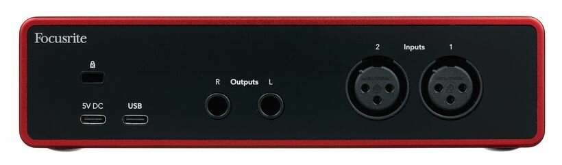 Аудиоинтерфейсы для домашней студии FOCUSRITE Scarlett 2i2 4th Gen