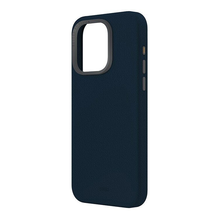 Uniq кожаный чехол для iPhone 15 Pro Max, Lyden синий (Magsafe) — фото 1