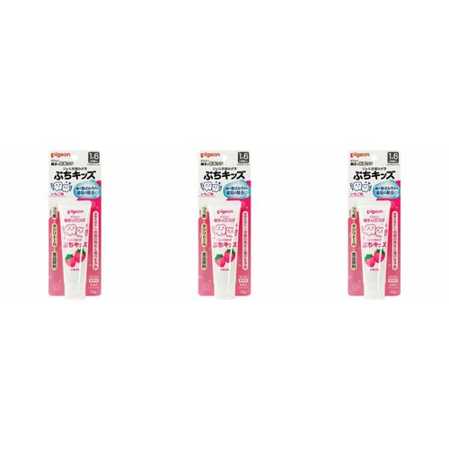 Pigeon Зубной гель с ароматом клубники с 15 лет 50 г 3 шт 2127₽