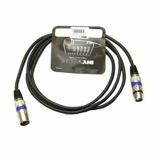 Invotone ACM1102BK Кабель микрофонный XLR-XLR invotone acm1110r микрофонный кабель xlr xlr длина 10 м красный