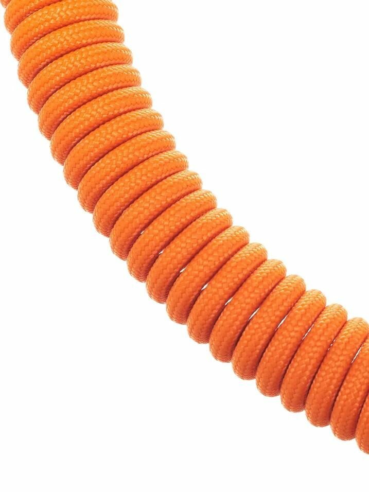 Страховочный шнур (Тренчик) из паракорда с карабинами Цвет: Neon Orange