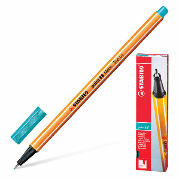 Ручка капиллярная Stabilo "Point 88" голубовато-бирюзовая, 0,4мм Stabilo 071703
