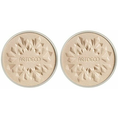 ARTDECO Пудра -хайлайтер Glow Highlighting Powder, сменный блок, 10 г, 2 шт