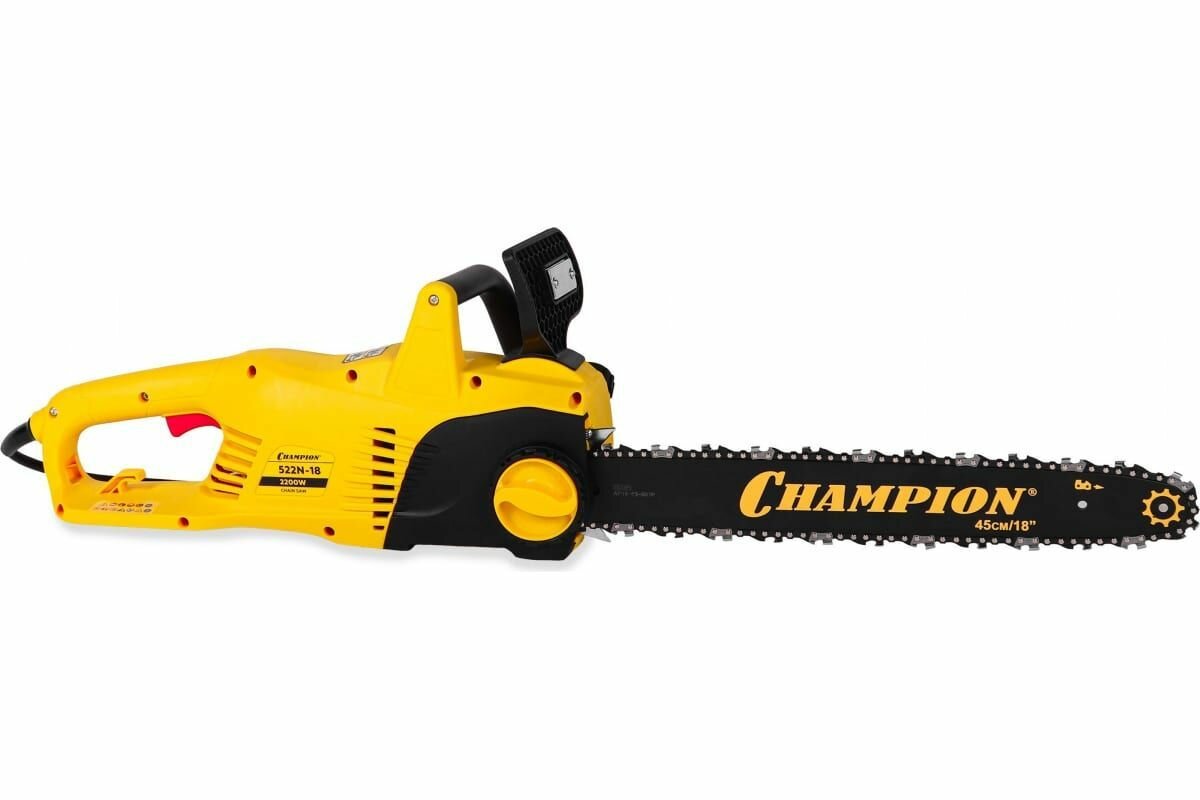 фото Электрическая цепная пила Champion 522N-18" / 3/8-1,3-62 / 2200 Вт