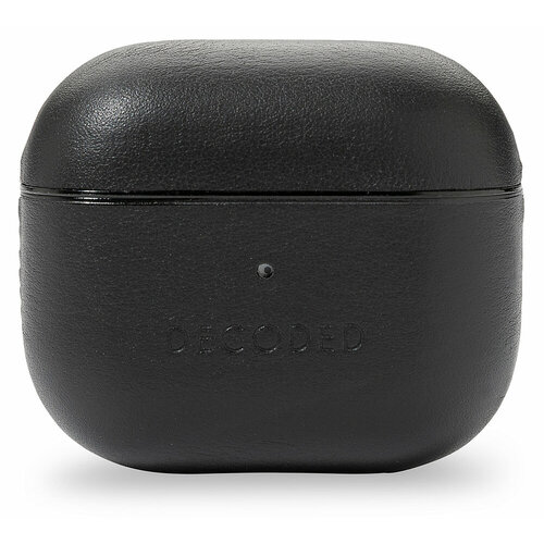 Аксессуары для наушников Decoded Чехол Leather AirCase Lite Black для AirPods 3, кожа, черный