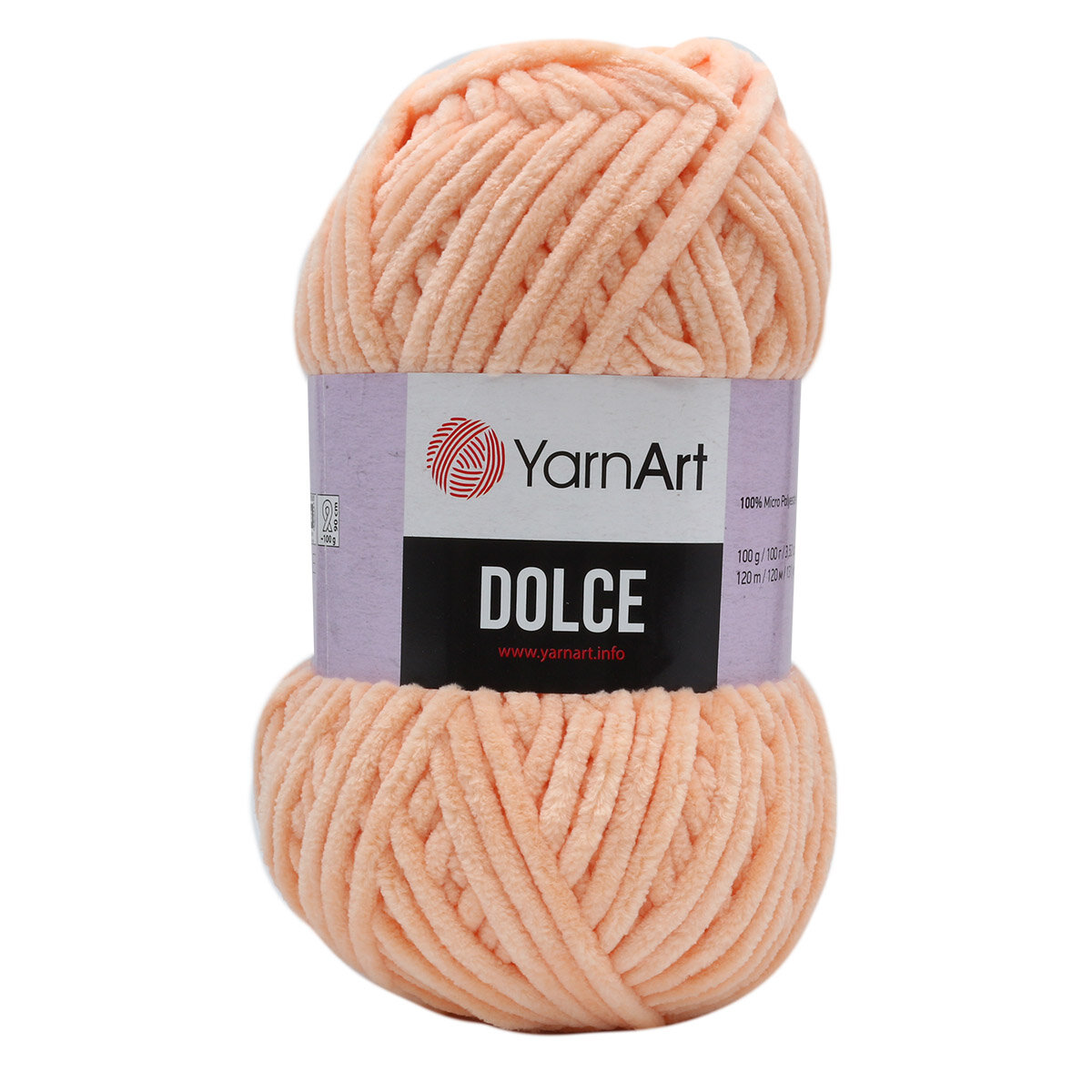 Пряжа для вязания YarnArt 'Dolce' 100гр 120м (100% микрополиэстер) (773 персиковый), 5 мотков